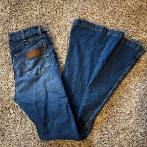 Wrangler Dark Blue Flare Women's Jeans